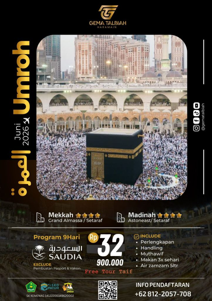 paket umroh bandung 2026 gema talbiah haramain